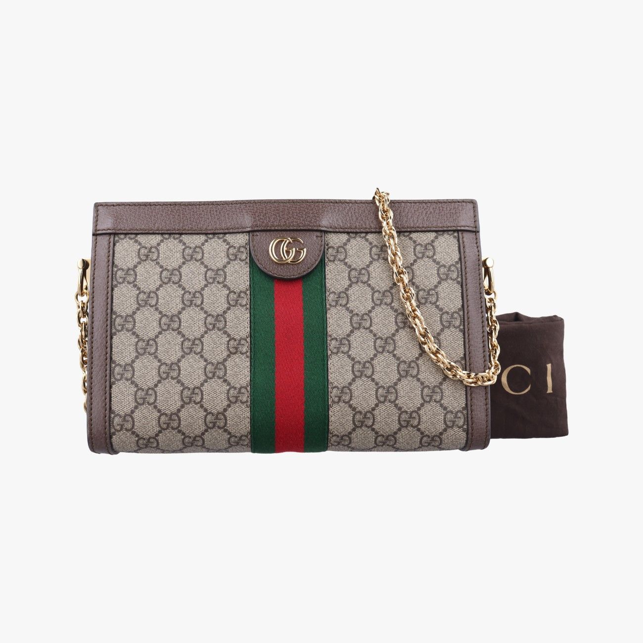 グッチGucciオフィディアベージュ×レッド×グリーンPVCコーティングキャンバス×レザー503877C026742169