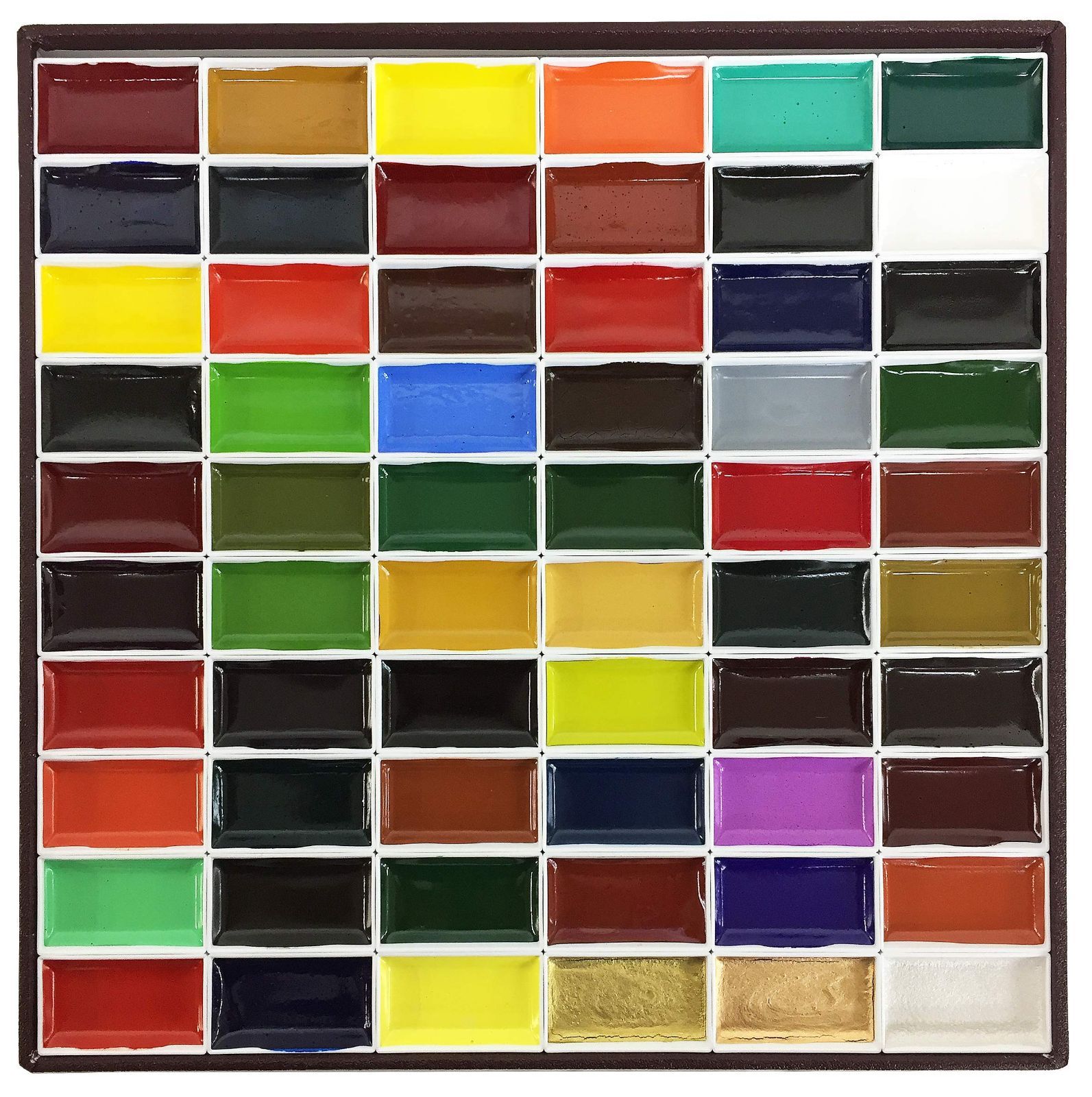 人気商品 60色 上製 角顔彩 日本画用絵具 吉祥
