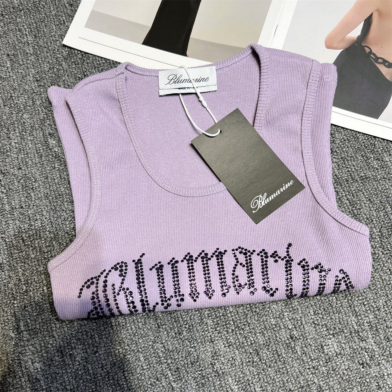 Blumarine X ENG むらさきトップスニットキャミソール - メルカリ