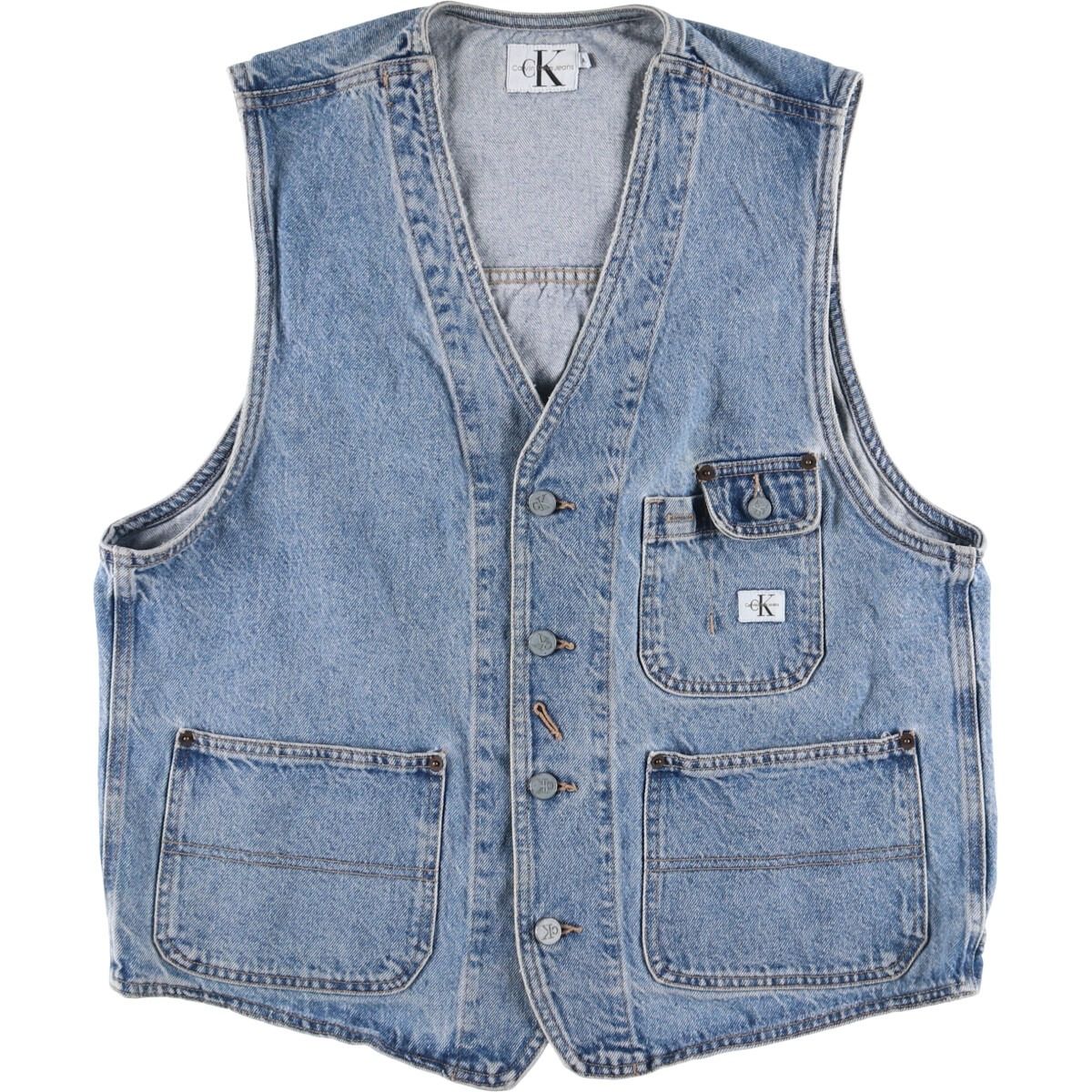 古着 90年代 カルバンクライン Calvin klein デニムベスト USA製 