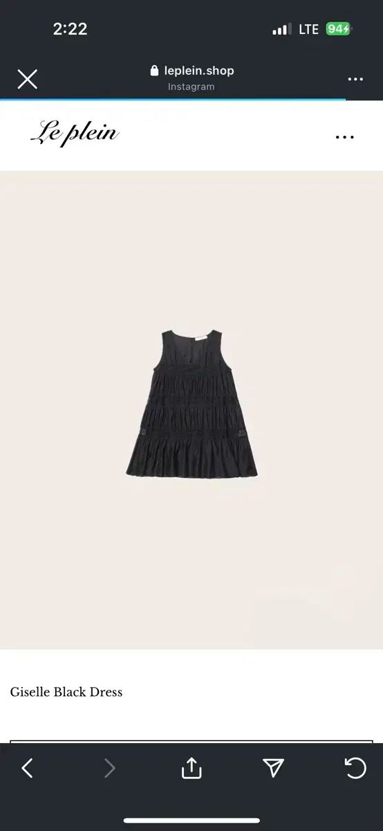 Le Plein ジゼル ワンピース ショート丈