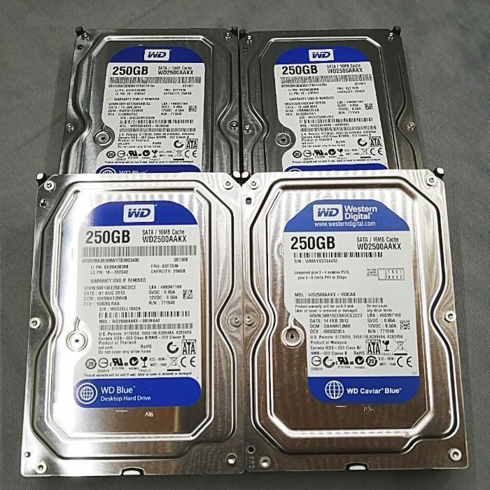 【動作確認済】HDD 250GB 4枚セット ②