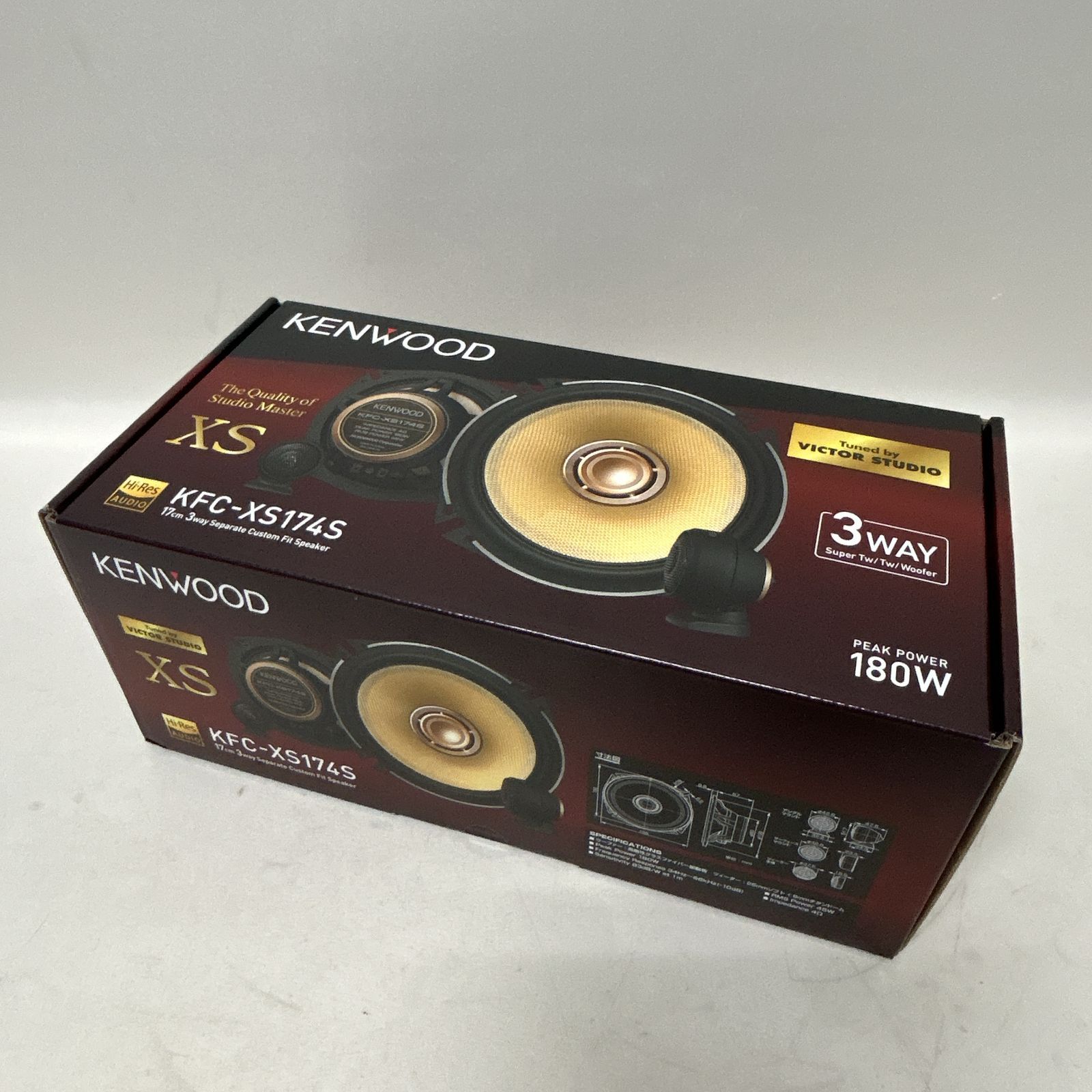 浜館69-600 店舗併売品 KENWOOD ケンウッド KFC-XS174S カスタムフィットスピーカー カーオーディオ ハイレゾ対応 品