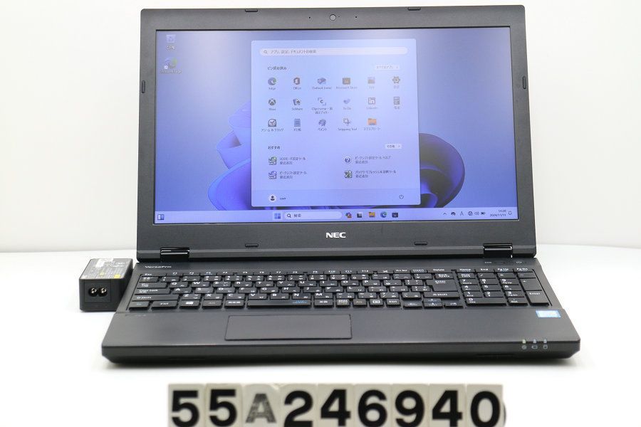 NEC PC-VKT16XZG4 Core i5 8250U 1.6GHz/8GB/256GB(SSD)/DVD/15.6W/FWXGA(1366x768)/RS232C/Win11 【55A246940】