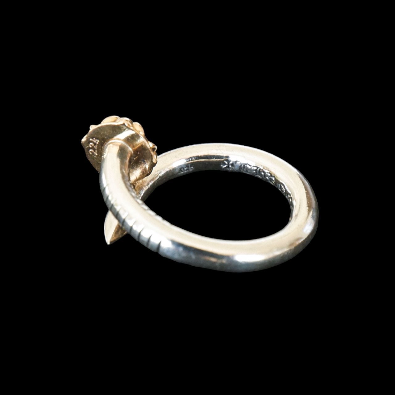 【希少・美品】クロムハーツ ネイルリング クロスボール 11号 希少・美品】クロムハーツ ネイルリング クロスボール 11号