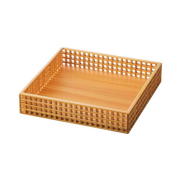 ヤマコー 用美 業務用 新 細目格子盛器 四ツ切 身 yamaco27585