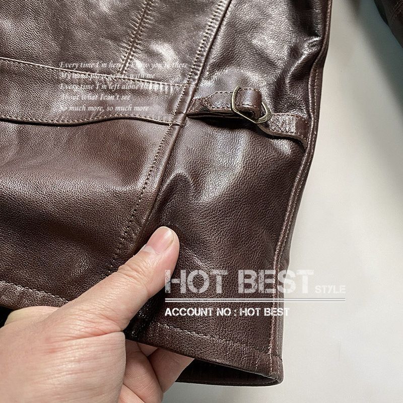 レザージャケット オイルレザー植物鞣し