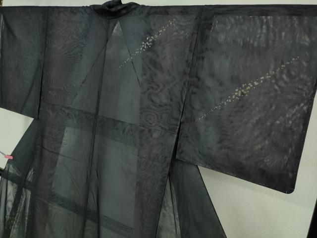 平和屋着物□極上 訪問着 無双 紗袷 紗×紗 箔散らし 暈し染め 金銀彩