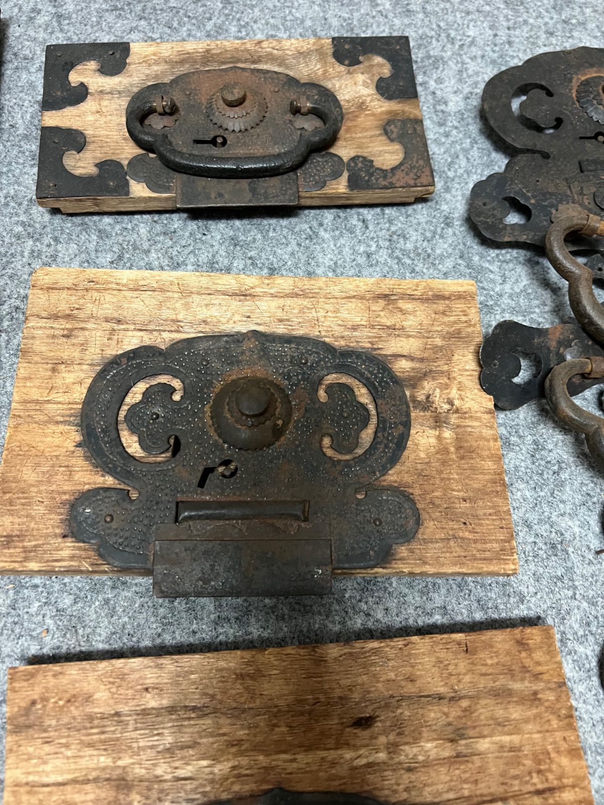 母」 江戸火鉢 関東火鉢 長火鉢 花梨 黒檀 唐木 時代 （あ④