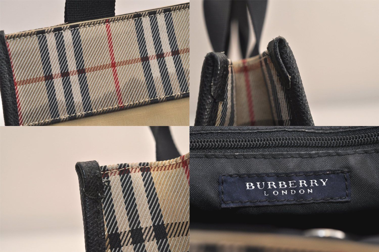 BURBERRY バーバリー ノバチェック柄 ハンドトートバッグ 財布
