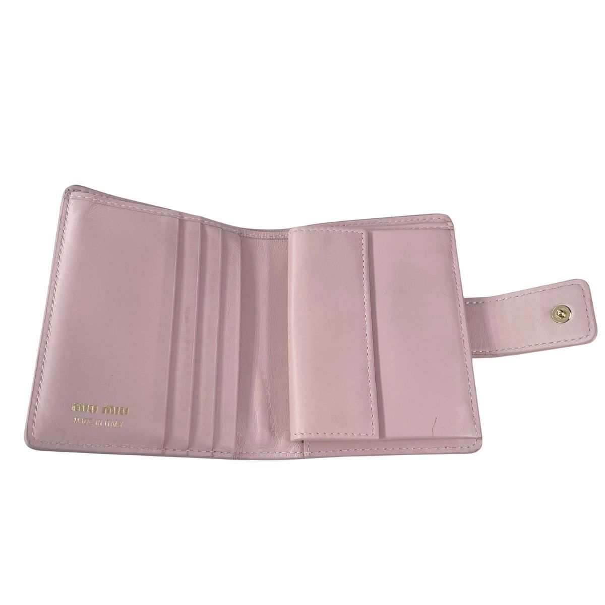 MIU MIU / 長財布/リボンモチーフ/ピンク/レディース MIU MIU ミュウミュウ 長財布 ピンク レディース リボンモチーフ