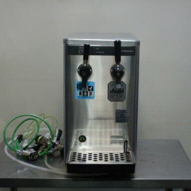 2005年製 ホシザキ 2口 ビール サーバー DBF-55WB ヘッド 減圧弁 付 W290D500 140 H540mm 30kg