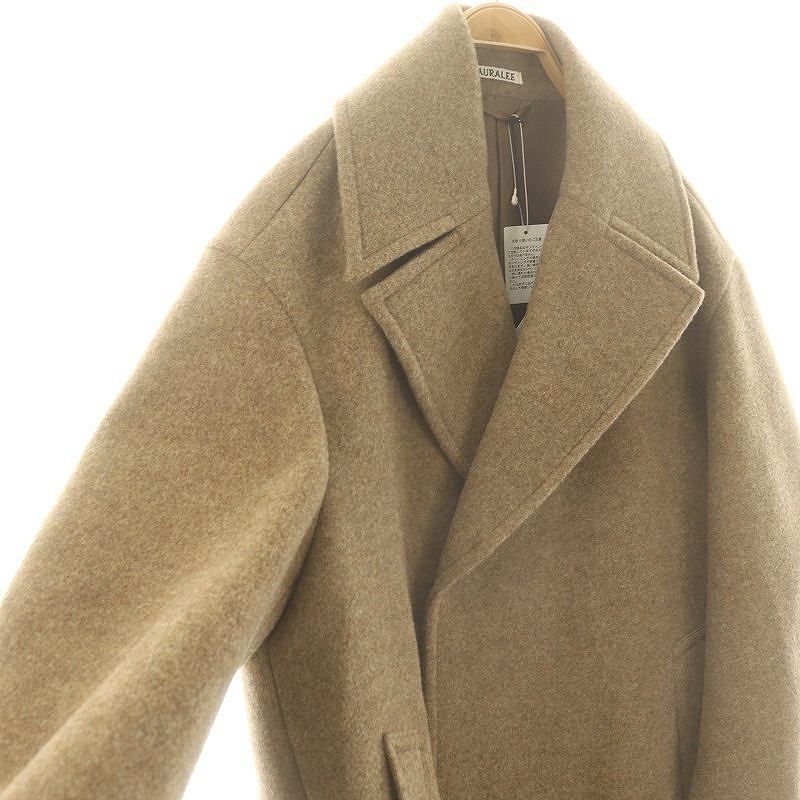 オーラリー AURALEE 24AW PONGE WOOL MELTON W BREAST CT コート  