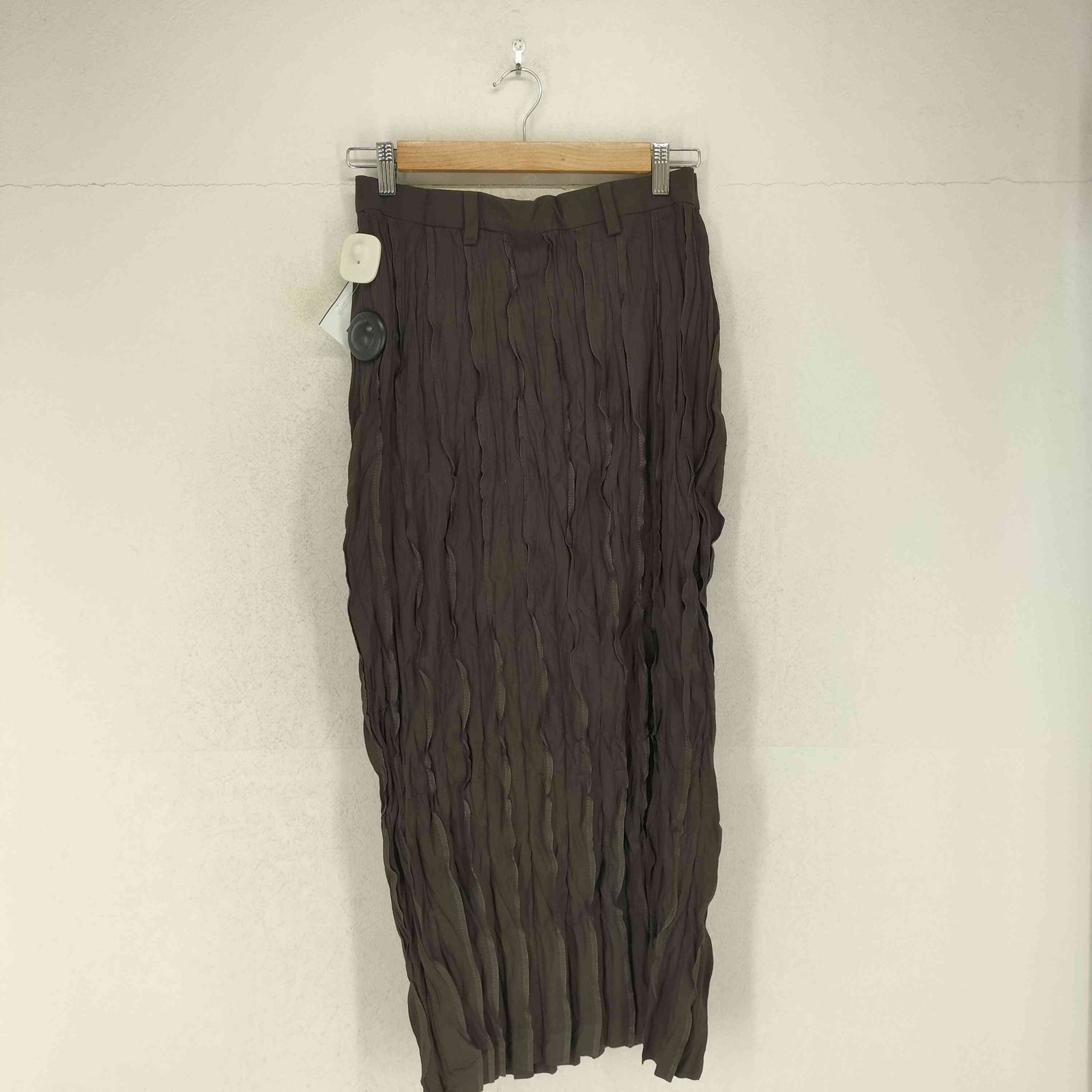 イッセイミヤケ ISSEY MIYAKE 01SS ランダムプリーツマキシスカート レディース 2