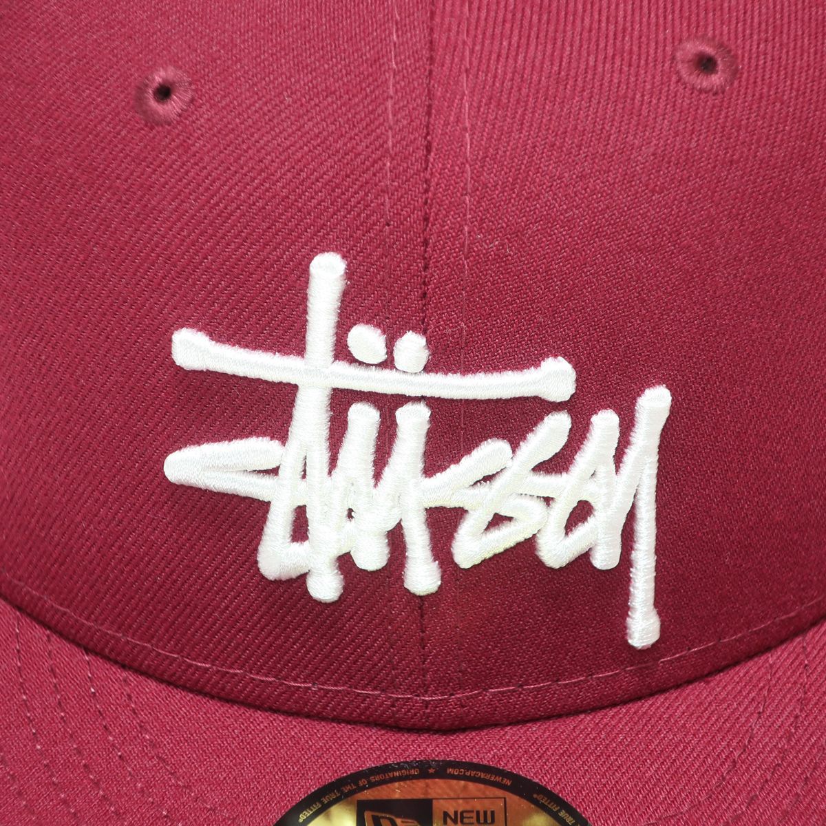 22FW STUSSY AUTHENTIC NEW ERA CAP CARDINAL 7 1/4 (57.7cm) 1311038