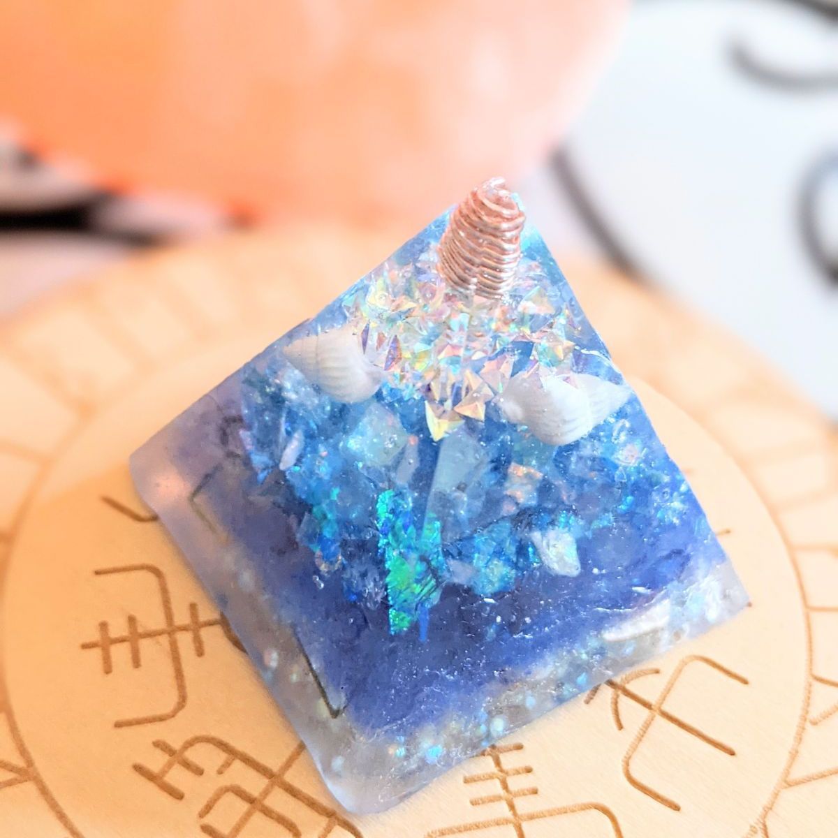 オルゴナイト天使の羽エンジェルオーラクォーツ