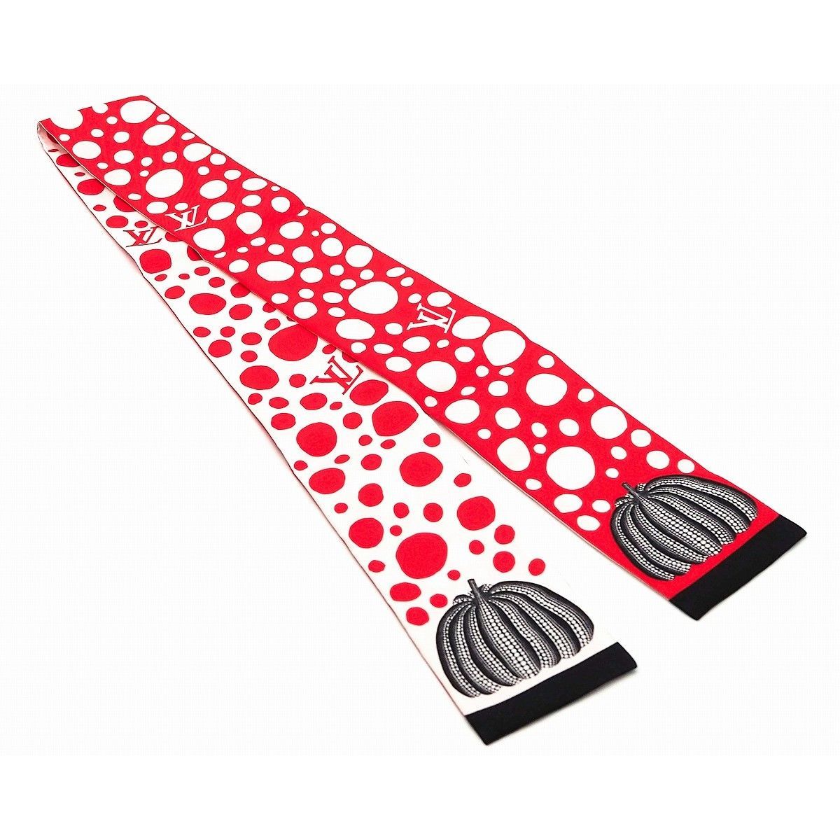 ルイヴィトン LOUISVUITTON スカーフ バンドー  ドット ピンク長方形のスカーフです