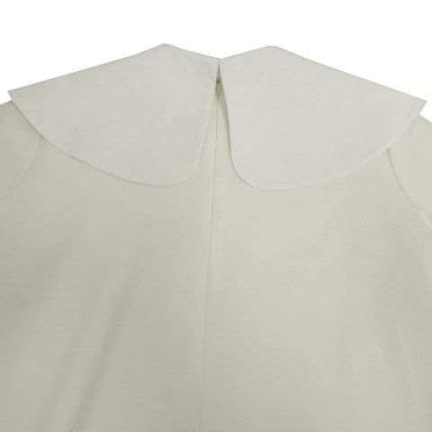 ヨリ yori ワイドカラーストレッチブラウス YR2221-110AW 長袖 日本製 オフ白 ホワイト 白 36 レディース ヨリ yori ワイドカラーストレッチブラウス YR2221-110AW 長袖