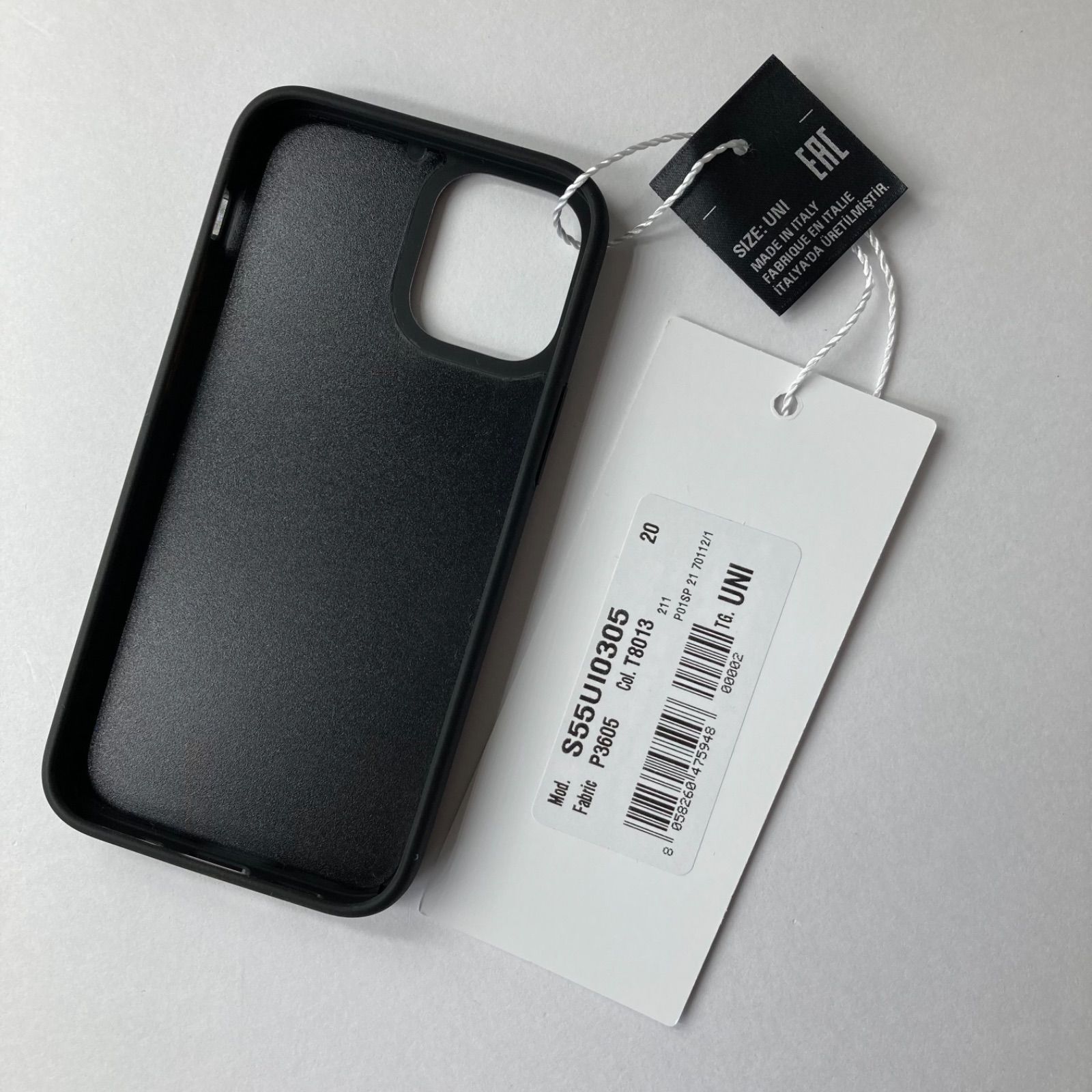メゾンマルジェラ iPhone12mini スマホケース ブラック - 小物