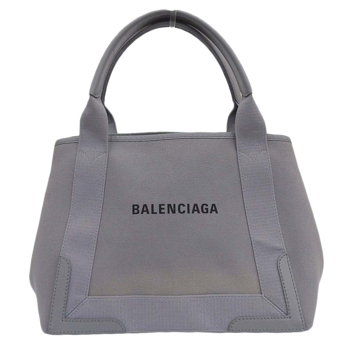 バレンシアガ BALENCIAGA ネイビーカバ S ハンドバッグ ポーチ付 