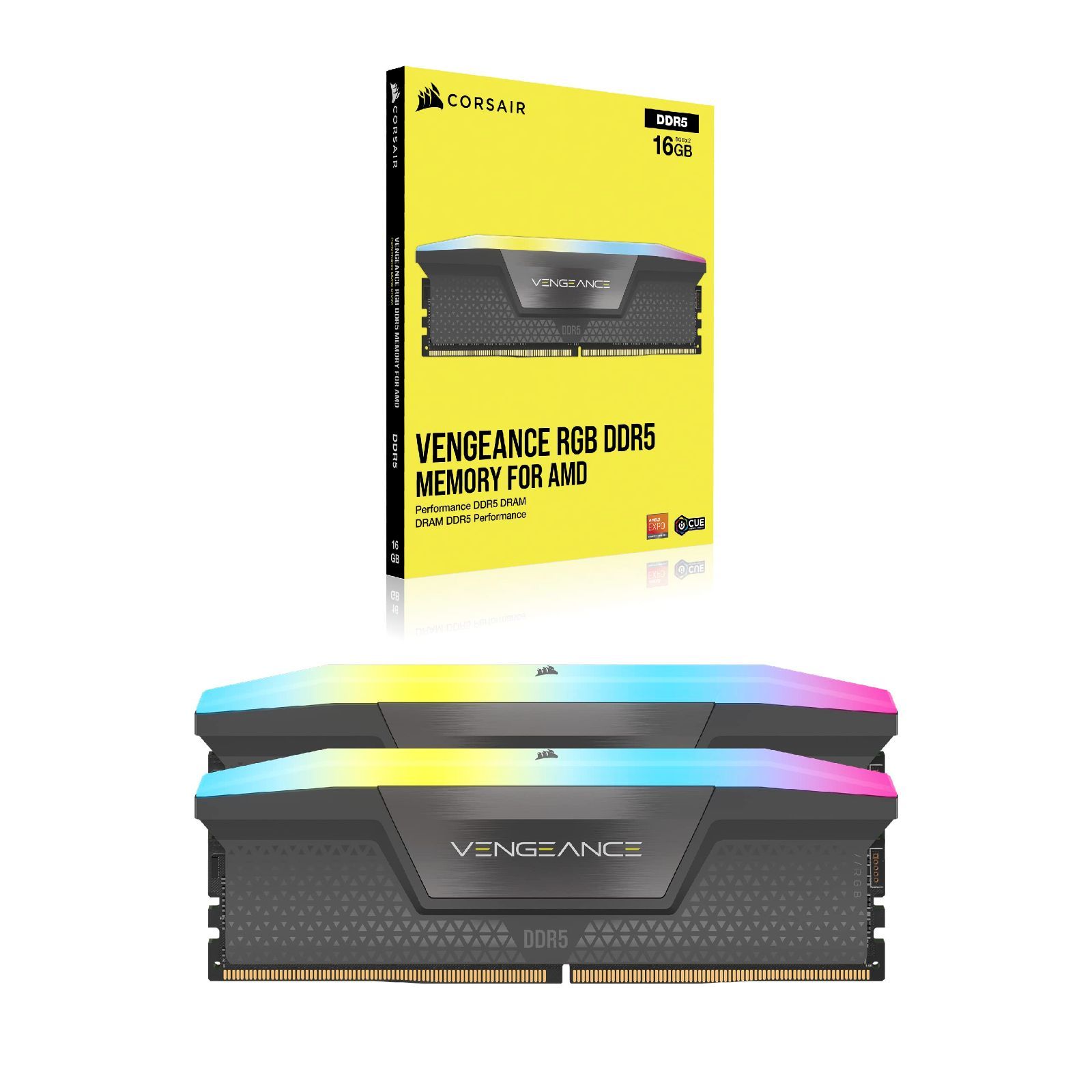 CORSAIR DDR5-6000MHz デスクトップPC用メモリ VENGEANCE RGB DDR5 