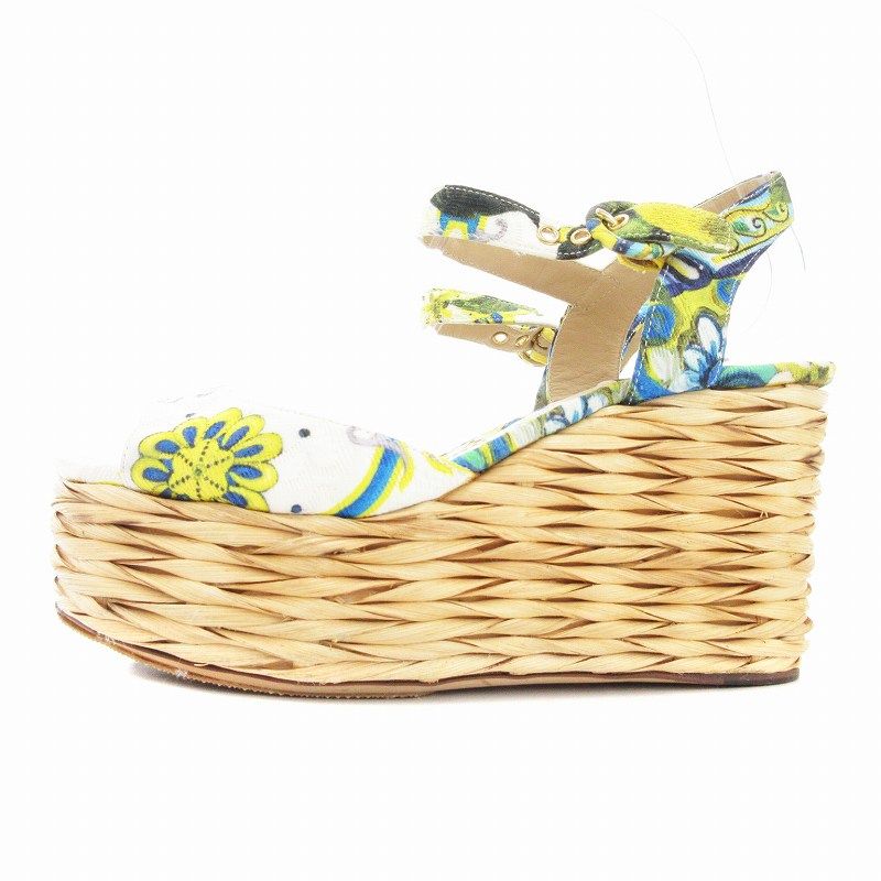 Dolce & Gabbana カレット柄 プラットフォームサンダル ドルチェ&ガッバーナ ドルガバ DOLCE&GABBANA ハイヒール