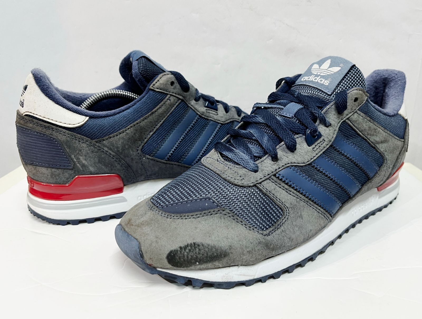 蒼 adidas ZX 750 'Black Blue Red' FZ5894