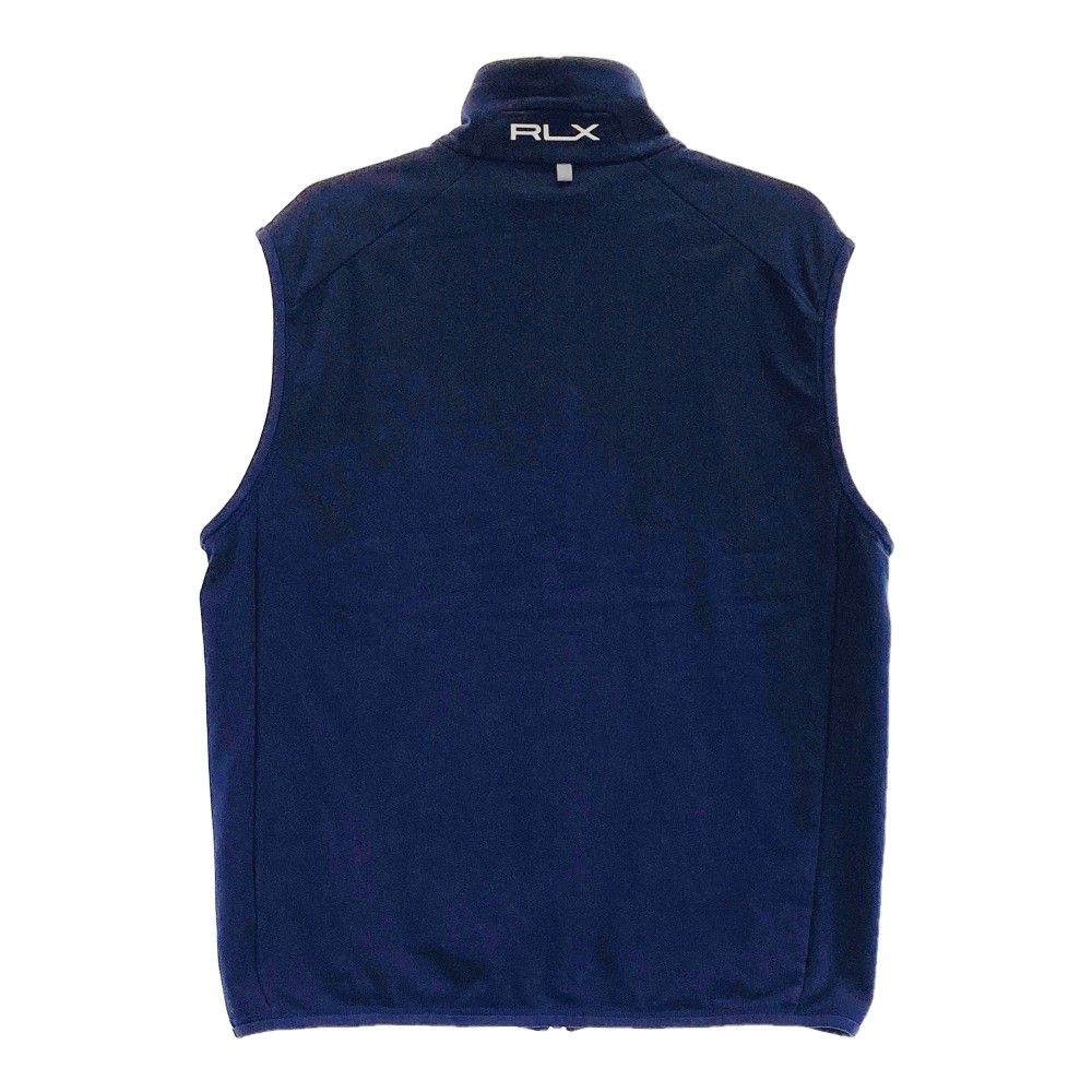 サイズ：M RLX ラルフローレン フルジップ ベスト ネイビー系