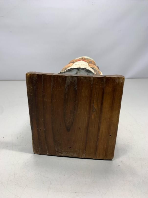 希少 ワインボトルケース ホルダー 木彫り 人形 コック スペイン製