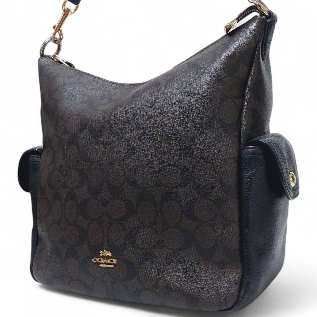 訳あり特価 COACH コーチ ショルダーバッグ シグネチャー ワンハンドル 