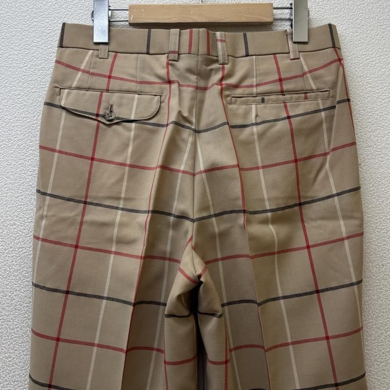 ✨️美品 バーバリー ノバチェック スラックス センタープレス ハニーベージュ