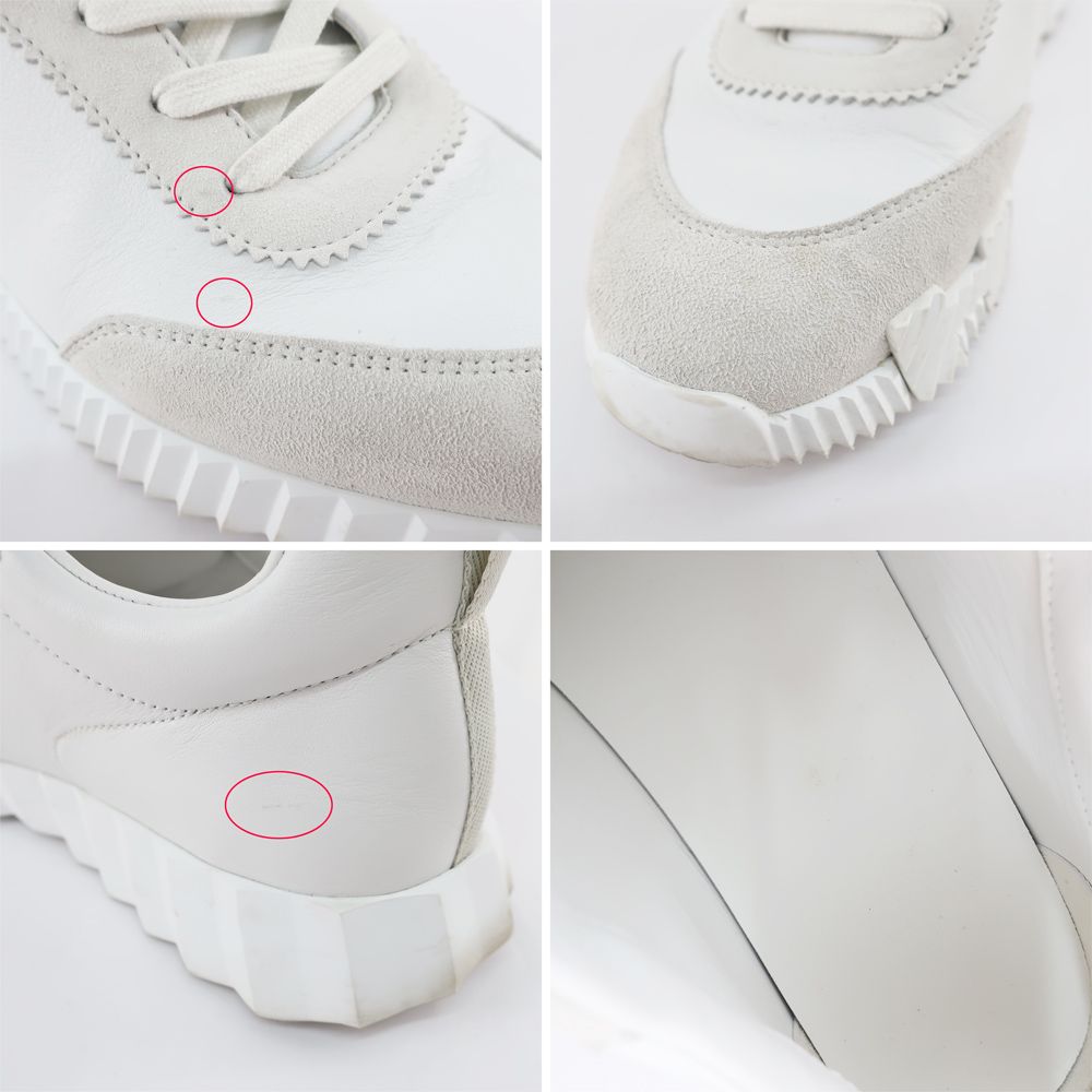 天白】【HERMES】エルメス バウンシング スニーカー 表記サイズ
