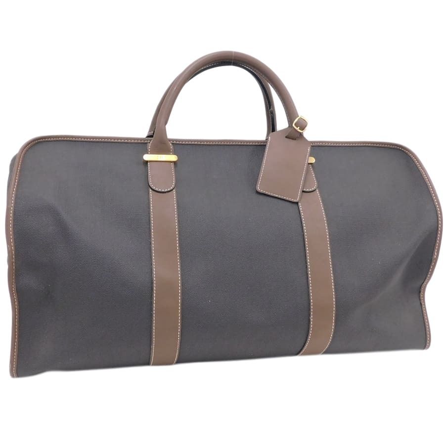 美品 Dunhill ダンヒル ボストンバッグ ヘリンボーン - グレー系