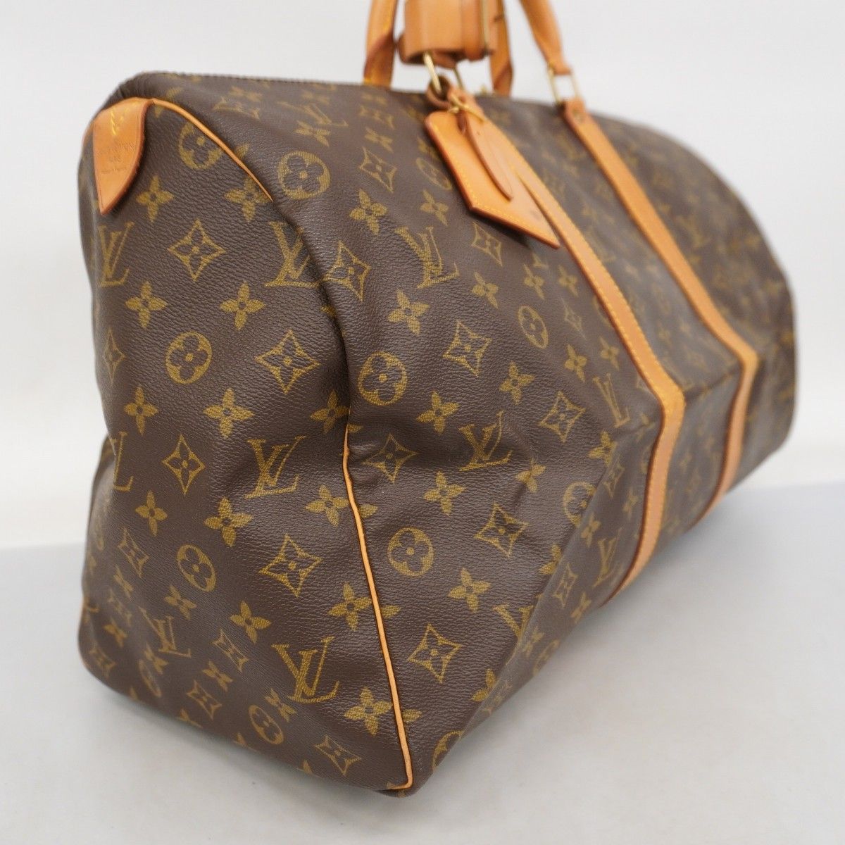 5ic3749 ルイヴィトン ボストンバッグ モノグラム キーポル50 M41426 ブラウン メンズ レディース ユニセックス