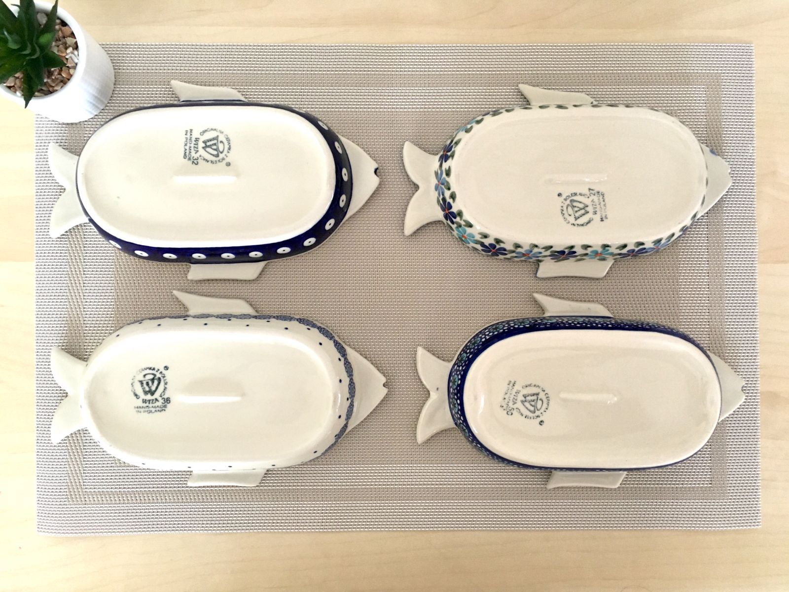 魚皿 WIZA ヴィザ ポーリッシュポタリー 陶器製 ポーランド食器