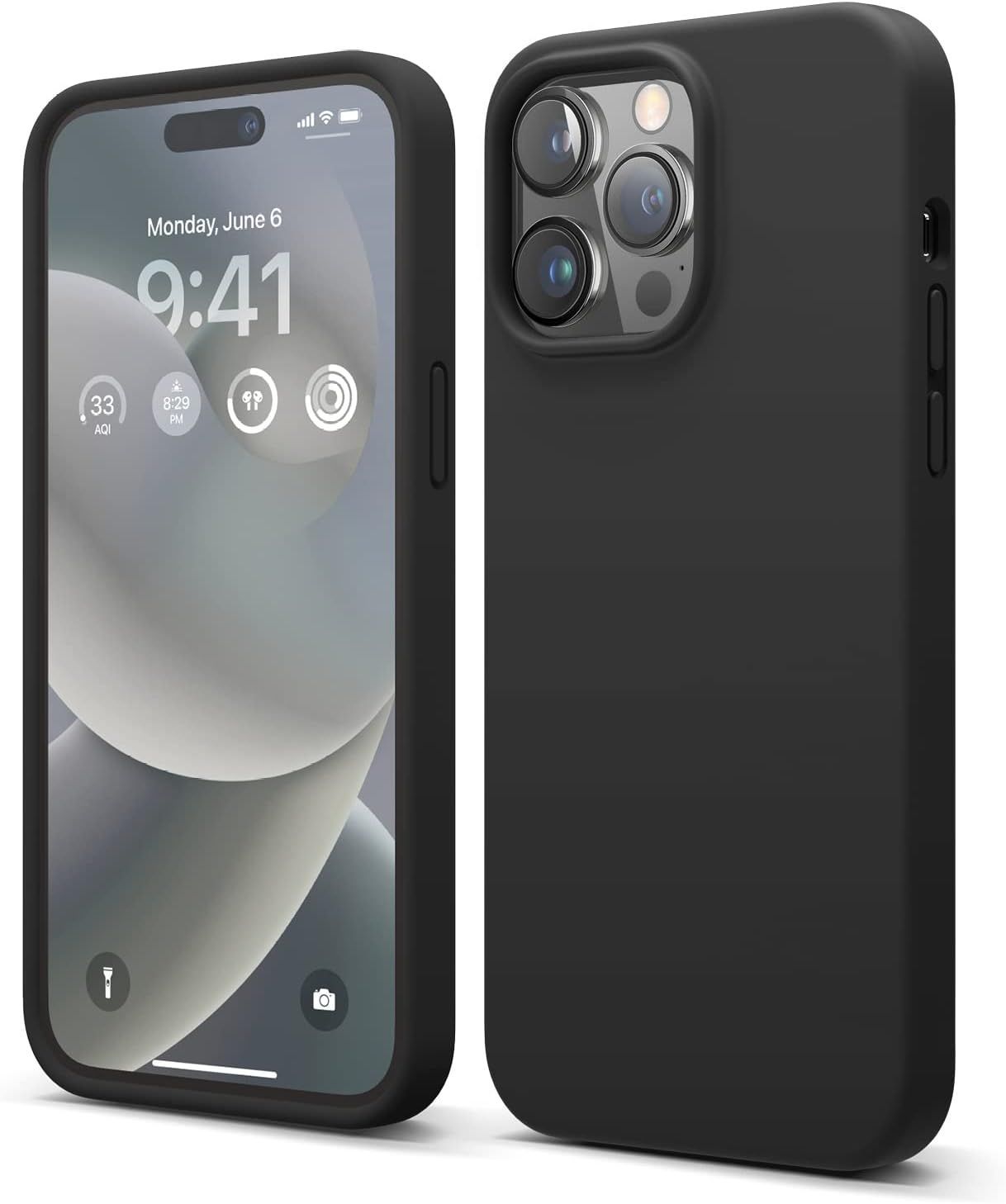 【特別セール】u003eブラックu003c 【elago】 iPhone 14 Pro Max 対応 ケース シリコン カバー シンプル スマホケース 耐衝撃 薄型 スマホカバー スリム 衝撃吸収 iPhoneケース 対衝撃 シリコンケース [ A