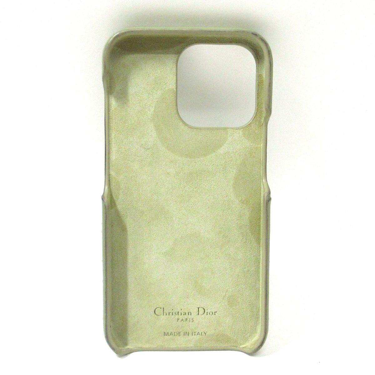 ディオール クリスチャンディオール 携帯電話ケース レディディオール カーキ スマートフォンケース 対応機種不明 レザー