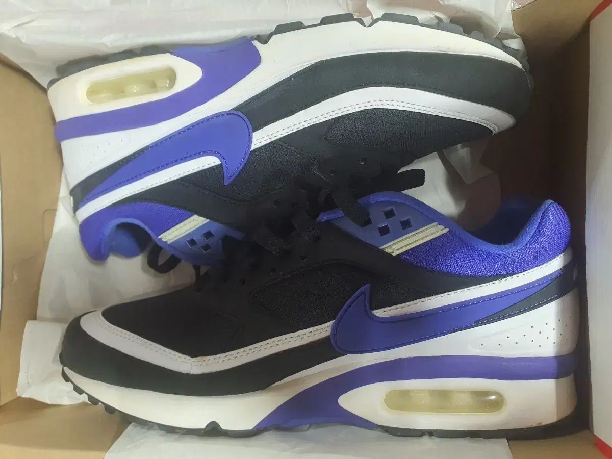 ナイキ エアマックス BW ブラック|パープル スニーカー 255