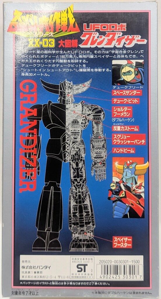 バンダイ スーパーロボット大作戦 UFOロボグレンダイザー 210mm