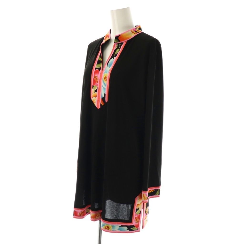 レオナール LEONARD ファッション FASHION 花柄 キーネック チュニック