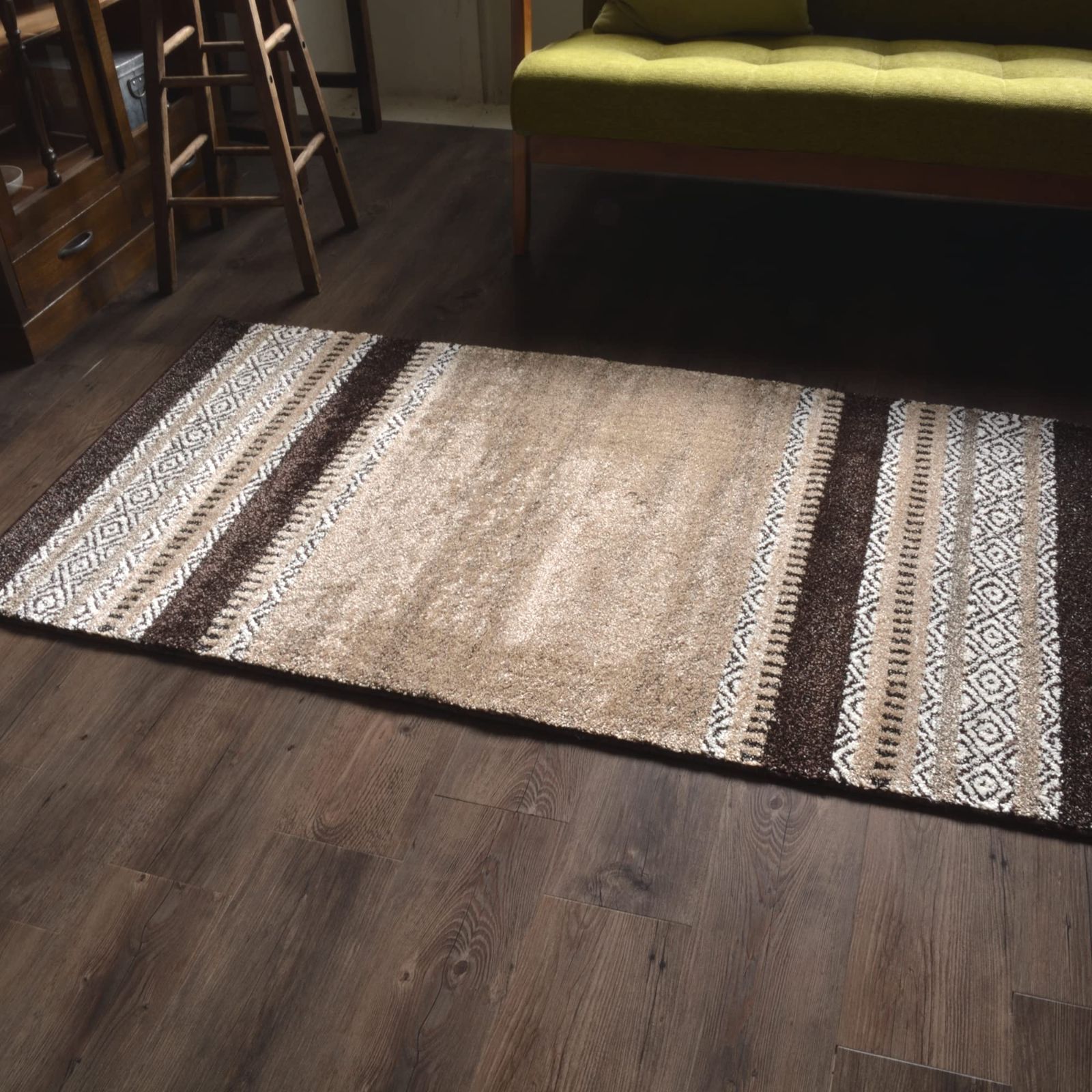 【在庫処分】ラグ ラグマット 1畳 RUGS-FACTORY ウィルトン織り 玄関マット ジプシ ベージュ 80x150cm