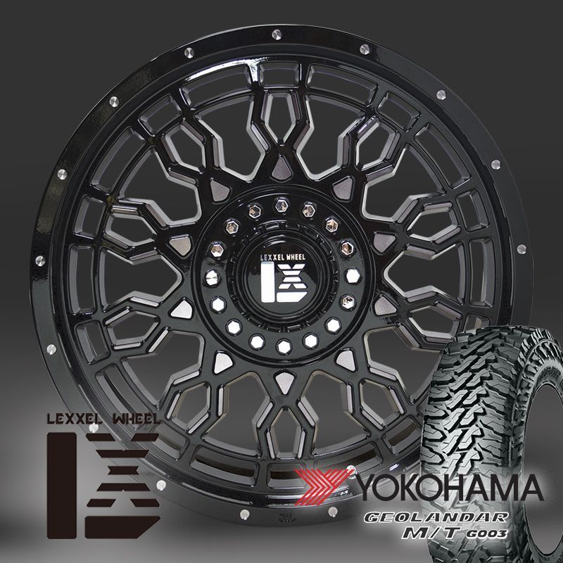 夏タイヤセット 4本組 ヨコハマ ジオランダー MT G003 265/65R17 265/70R17 150系プラド 120系プラド ハイラックス  サーフ パジェロ PreDator ブラッククリア