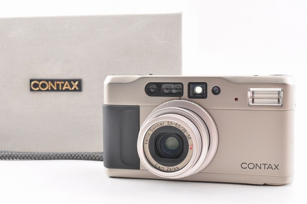 コンタックス Contax TVS II シルバー コンパクトフィルムカメラ Carl Zeiss Vario-Sonnar T レンズ搭載*