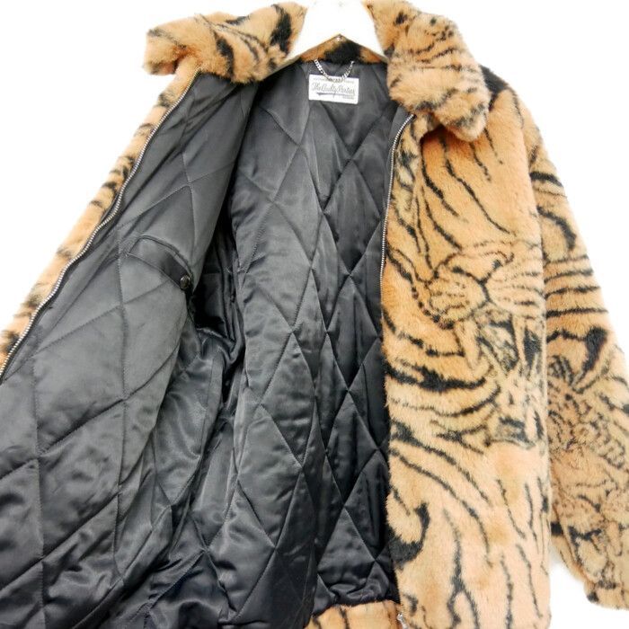 WACKO MARIA×TIM LEHI ワコマリア ティムリーハイ 国内正規 22AW FUR COACH JACKET ファーコーチジャケット 虎  タイガー 22FW-WMO-BL15 定価107800円 BEIGE ベージュ M