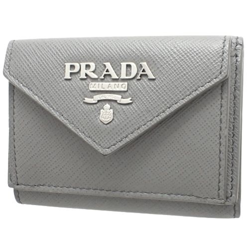 PRADA(プラダ) 三つ折り財布 コンパクト財布 ミニウォレット 3つ折り