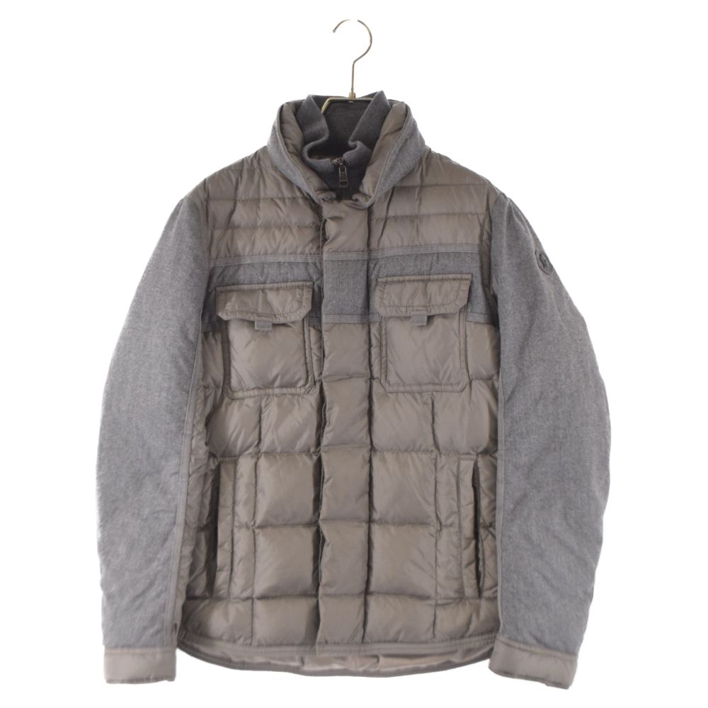 MONCLER (モンクレール) 14AW BLAIS ブライス キルティングナイロンダウンジャケット グレー 420914132585 53227  - メルカリ