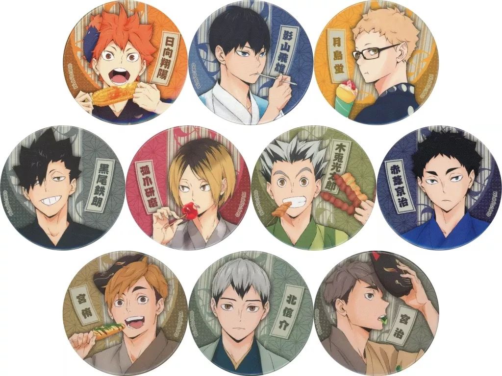 中古】バッジ・ピンズ 全10種セット 「ハイキュー!! 縁日 ポップアップ