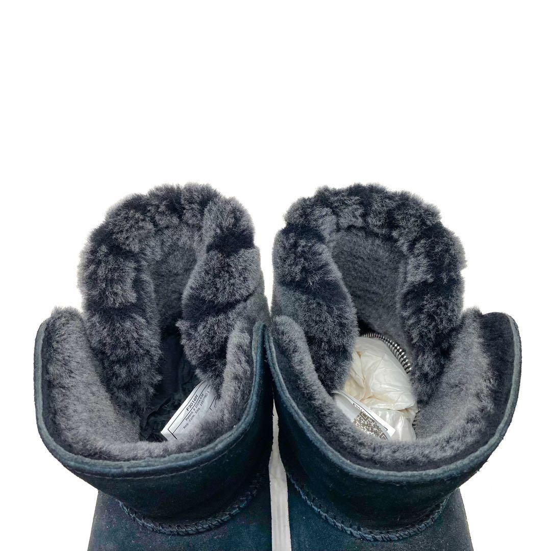 ほぼ未使用】UGG アグ ADRIA アドリア シープスキン ショートブーツ 黒