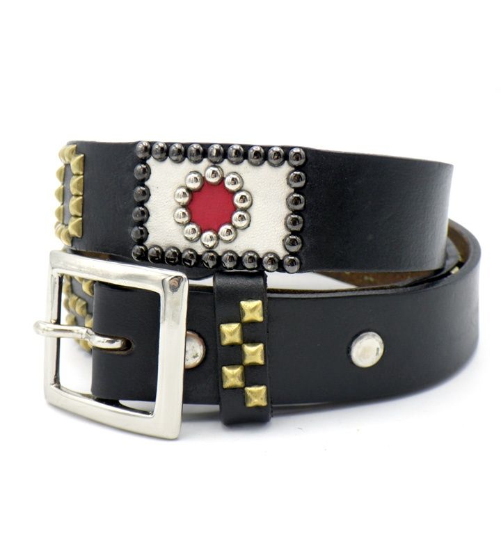 ダブルタップス WTAPS ウルフズヘッド WOLF S HEAD ピラミッドスタッズレザーベルト 40188