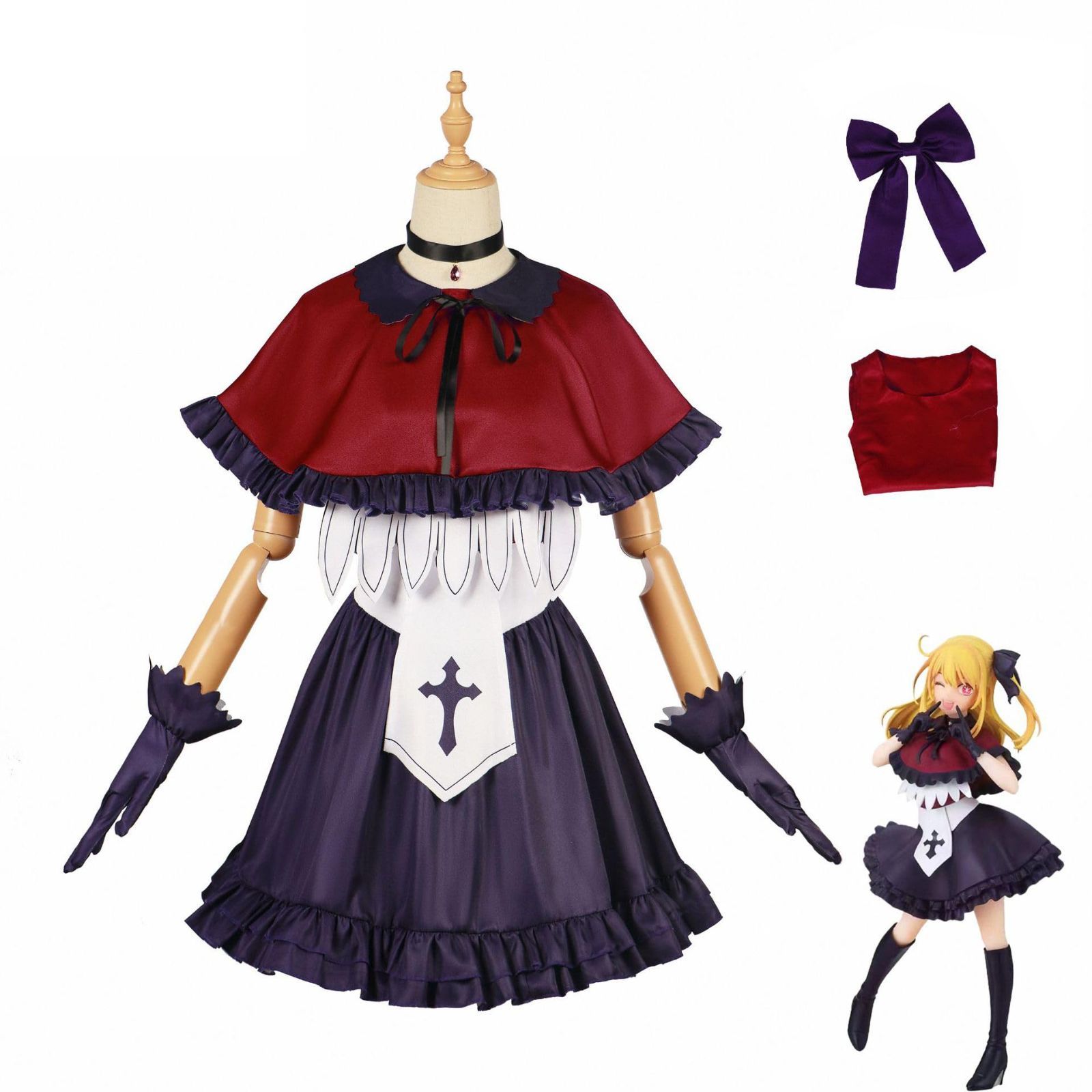 中古品 コスプレ衣装 推しの子 星野ルビー風 女性Mサイズ（S_星野 